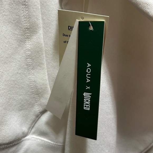 Aqua x Wicked White Popular Hoodie Sweatshirt - Picture 3 of 6